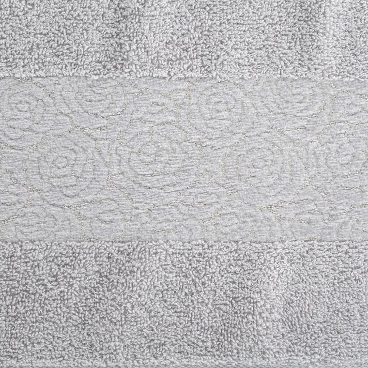 Eurofirany, ręcznik, Iris, 30-50 cm, srebrny