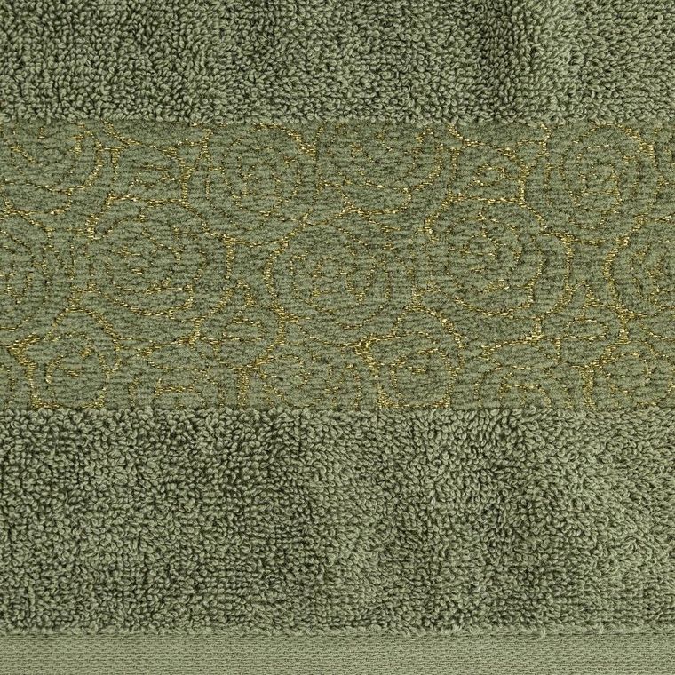 Eurofirany, ręcznik, Iris, 70-140 cm, ciemnozielony