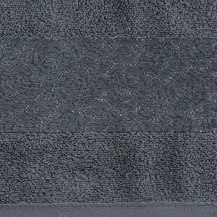 Eurofirany, ręcznik, Iris, 70-140 cm, stalowy