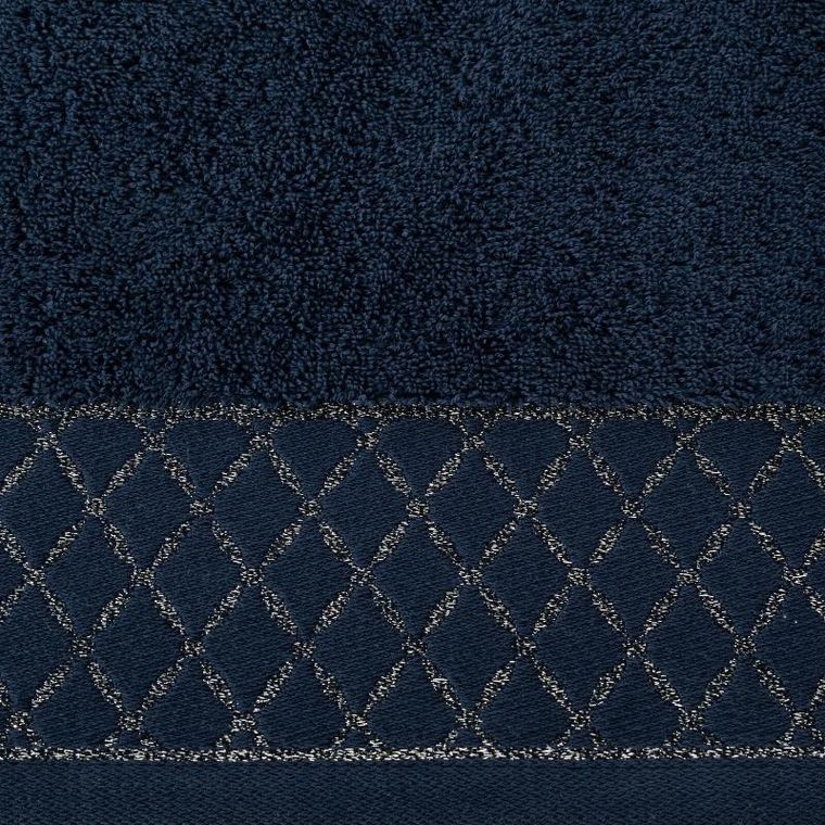 Eurofirany, ręcznik Layla, 30-50 cm, granatowy