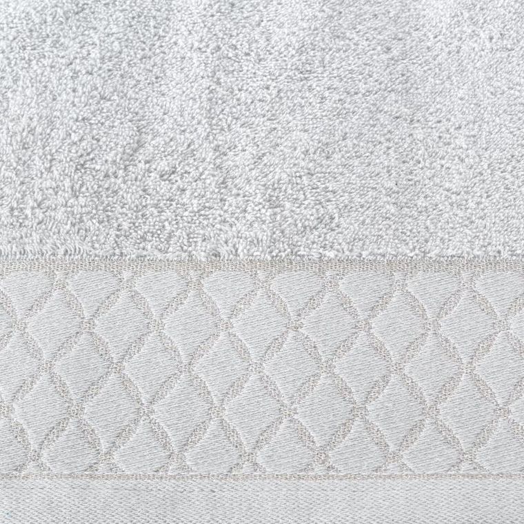 Eurofirany, ręcznik Layla, 30-50 cm, srebrny