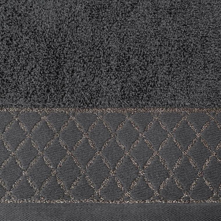 Eurofirany, ręcznik Layla, 30-50 cm, stalowy