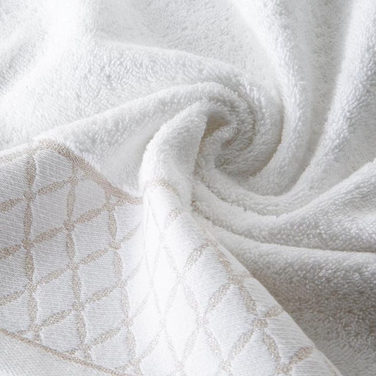 Eurofirany, ręcznik Layla, 50-90 cm, biały