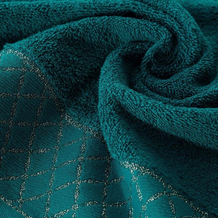 Eurofirany, ręcznik Layla, 50-90 cm, ciemnoturkusowy