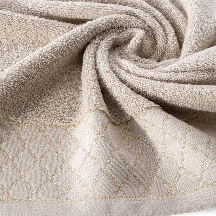 Eurofirany, ręcznik Layla, 70-140 cm, beżowy