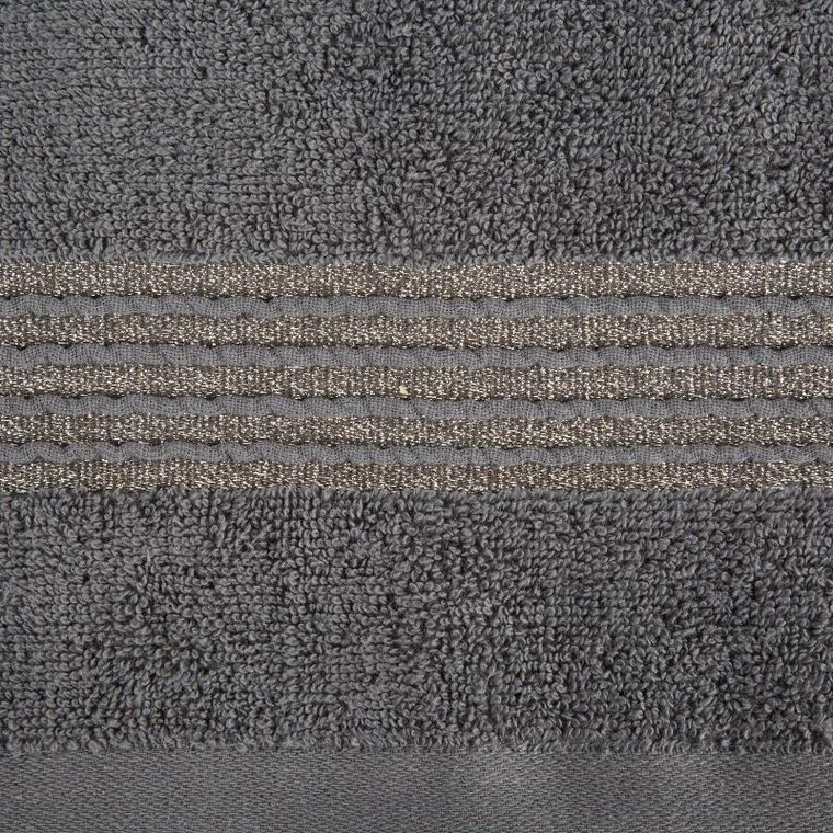 Eurofirany, ręcznik Lila, 30-50 cm, grafitowy