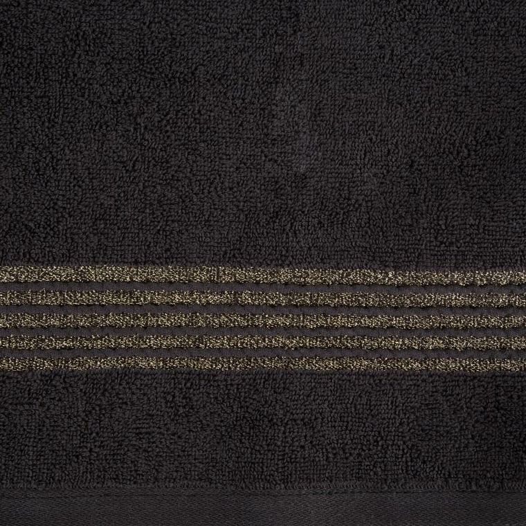 Eurofirany, ręcznik Lila, 50-90 cm, czarny