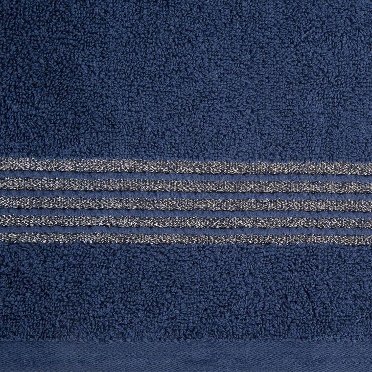 Eurofirany, ręcznik Lila, 50-90 cm, granatowy