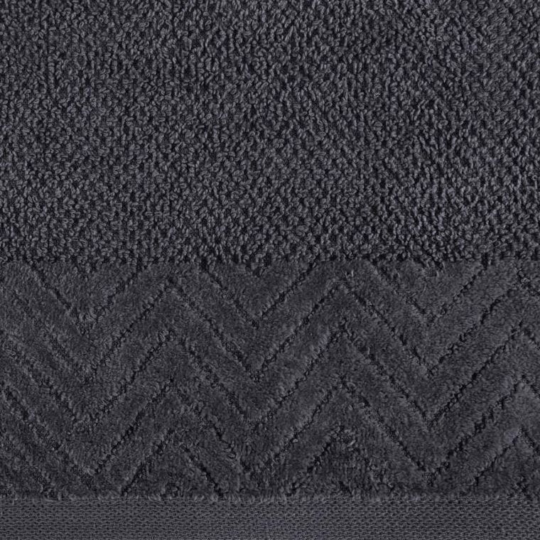 Eurofirany, ręcznik, Loren, 50-90 cm, grafitowy