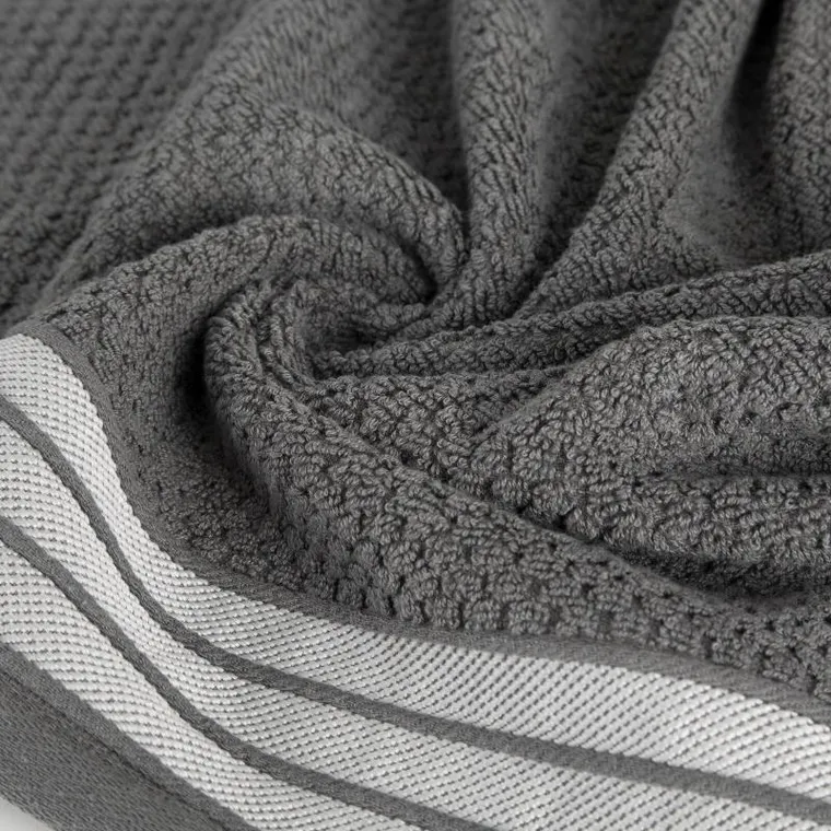 Eurofirany, ręcznik Madlen, 30-50 cm, stalowy