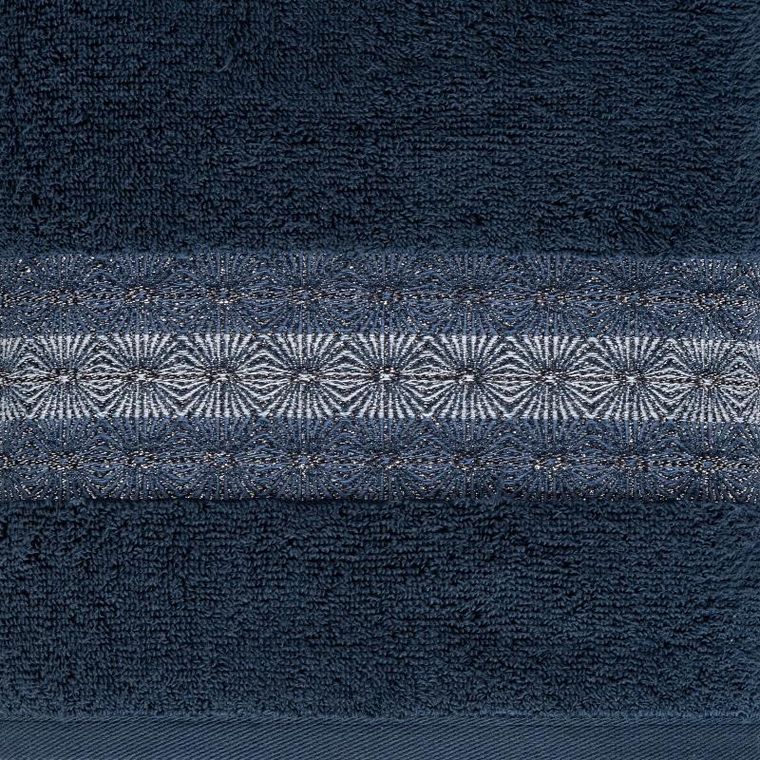 Eurofirany, ręcznik Malika, 70-140 cm, granatowy
