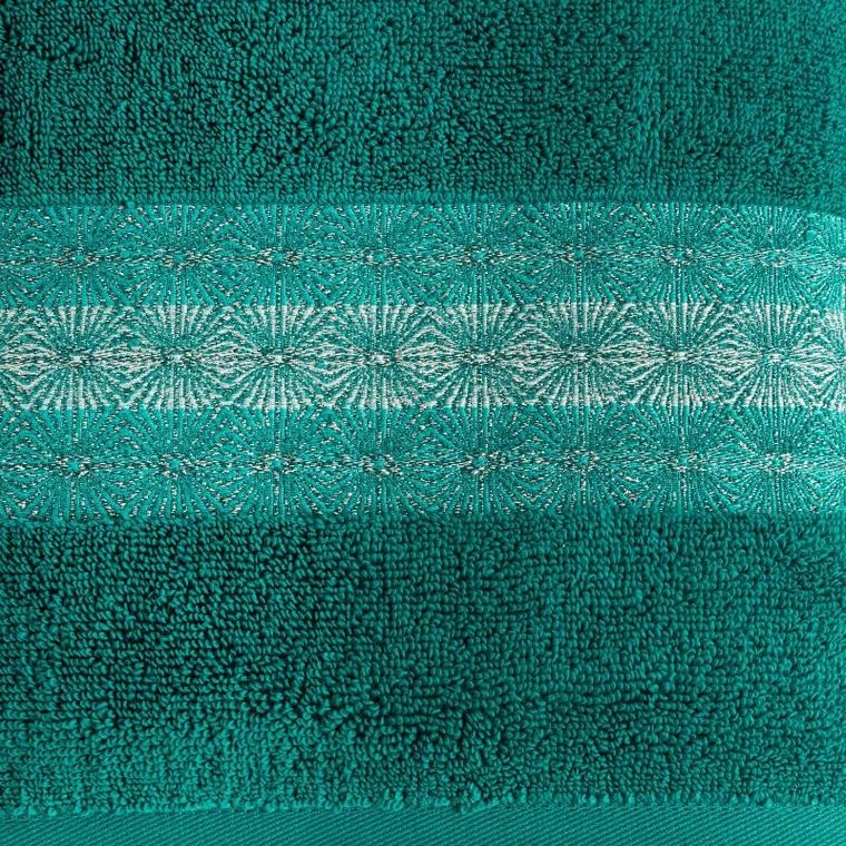 Eurofirany, ręcznik Malika, 70-140 cm, turkusowy