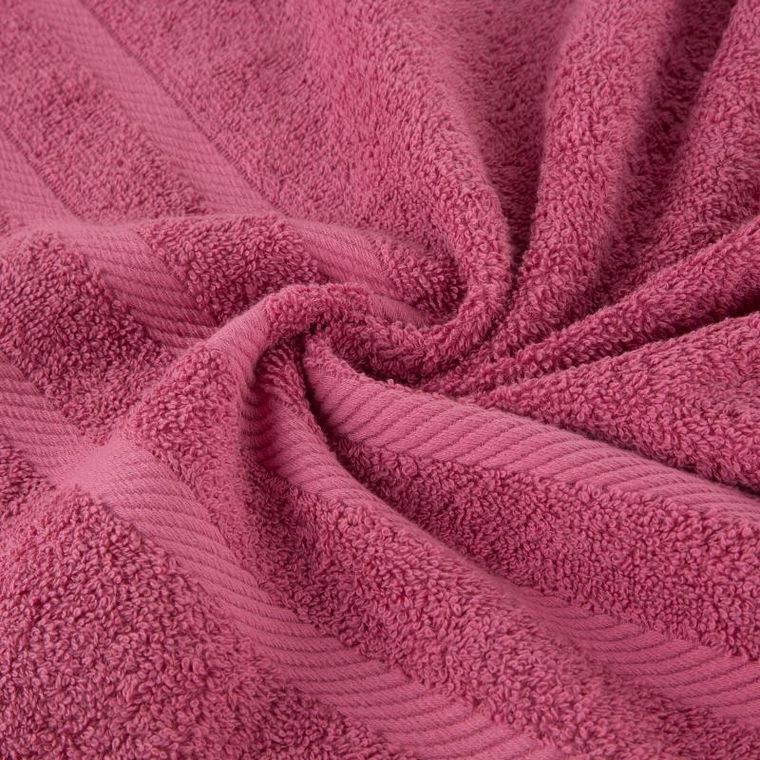 Eurofirany, ręcznik Milo, 100-150 cm, ciemnoróżowy