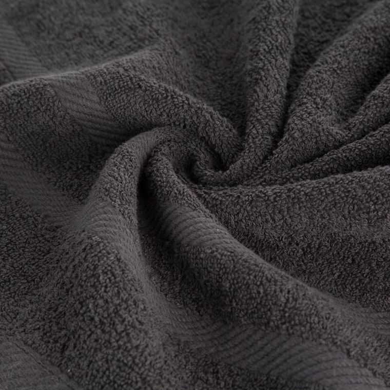 Eurofirany, ręcznik Milo, 100-150 cm, czarny