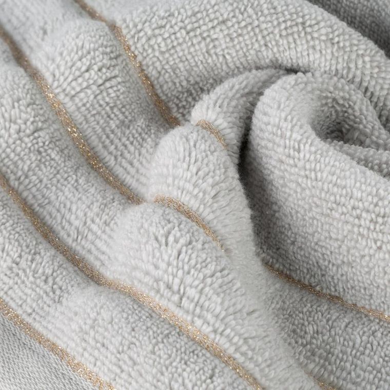 Eurofirany, ręcznik Nadine, 30-50 cm, srebrny