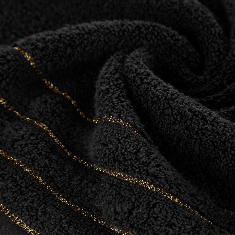 Eurofirany, ręcznik Nadine, 50-90 cm, czarny