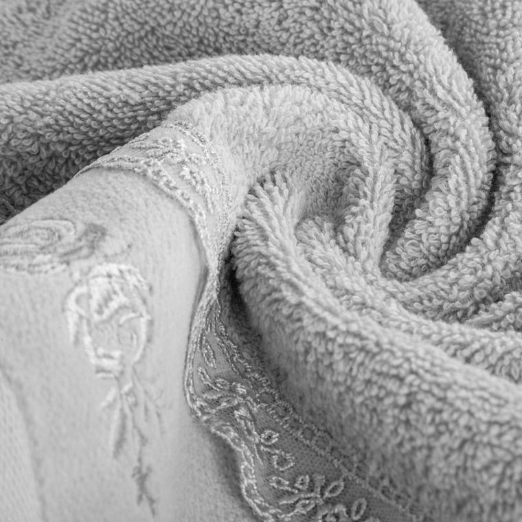 Eurofirany, ręcznik Sisi, 30-50 cm, srebrny