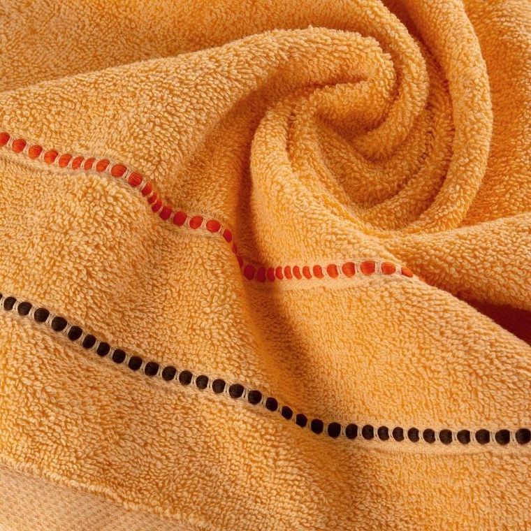 Eurofirany, ręcznik Suzi, 50-90 cm, jasnopomarańczowy