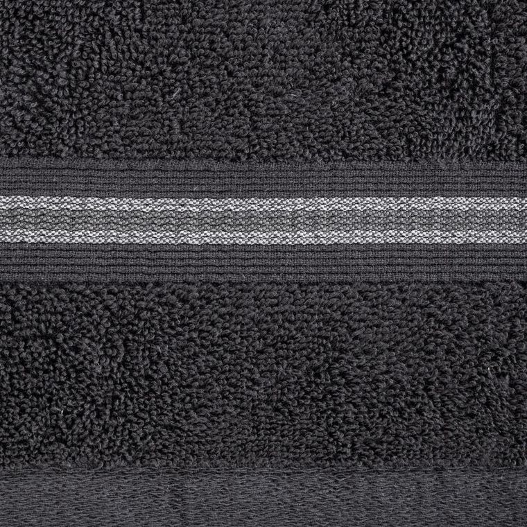 Eurofirany, ręcznik Tris, 70-140 cm, czarny