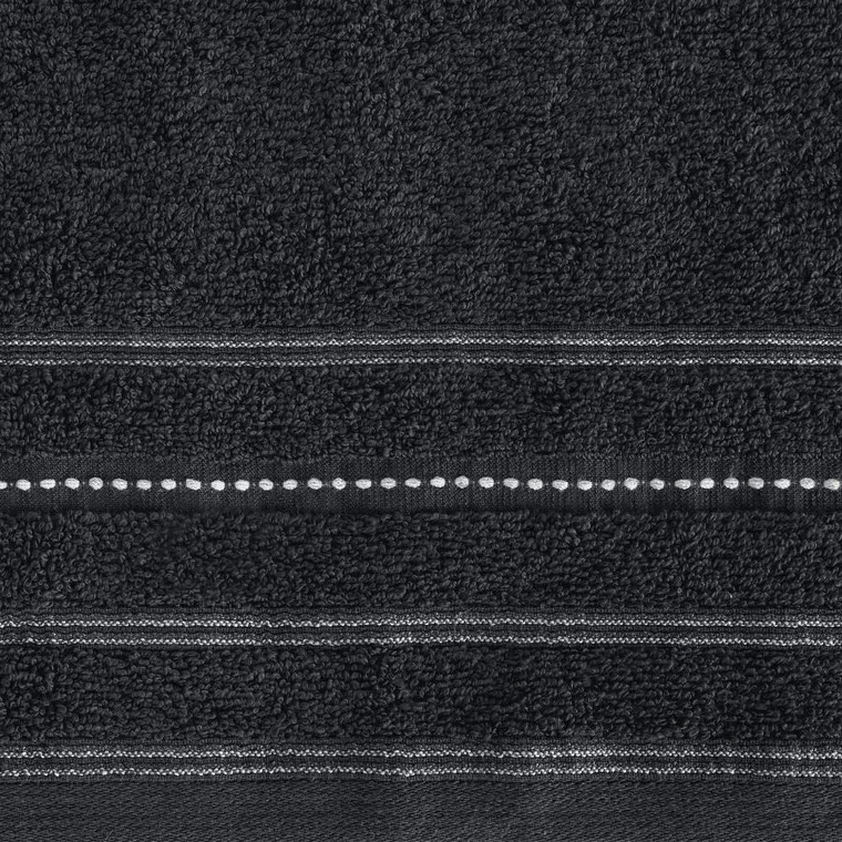 Eurofirany, ręcznik Vento, 70-140 cm, czarny