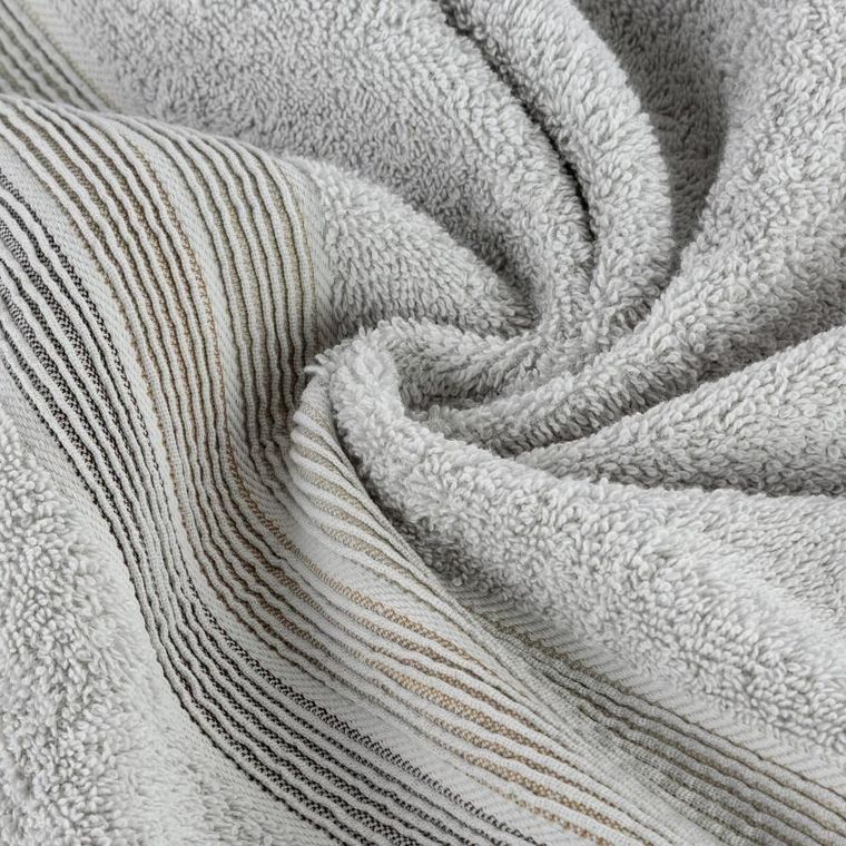 Eurofirany, ręcznik, Verano 02, 30-50 cm, srebrny