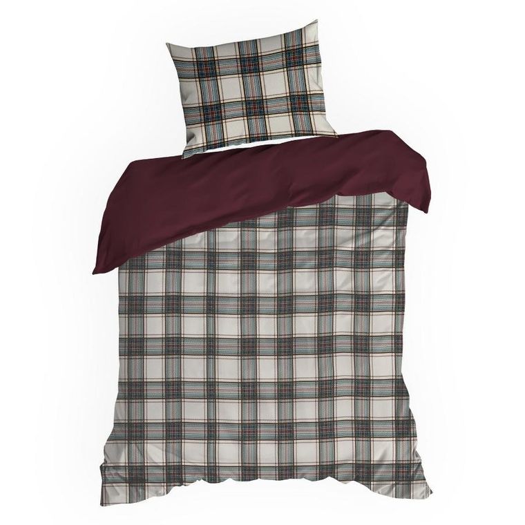 Eurofirany, świąteczny komplet pościeli, Aaron, 220-200 cm, biały