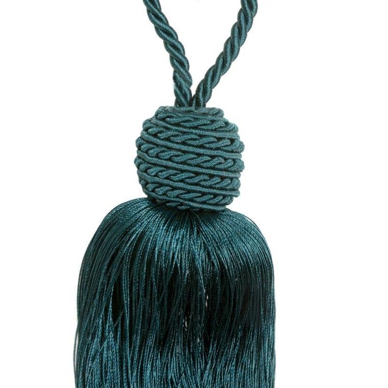 Eurofirany, sznur dekoracyjny, Adina, długość 64 cm, ciemnoturkusowy