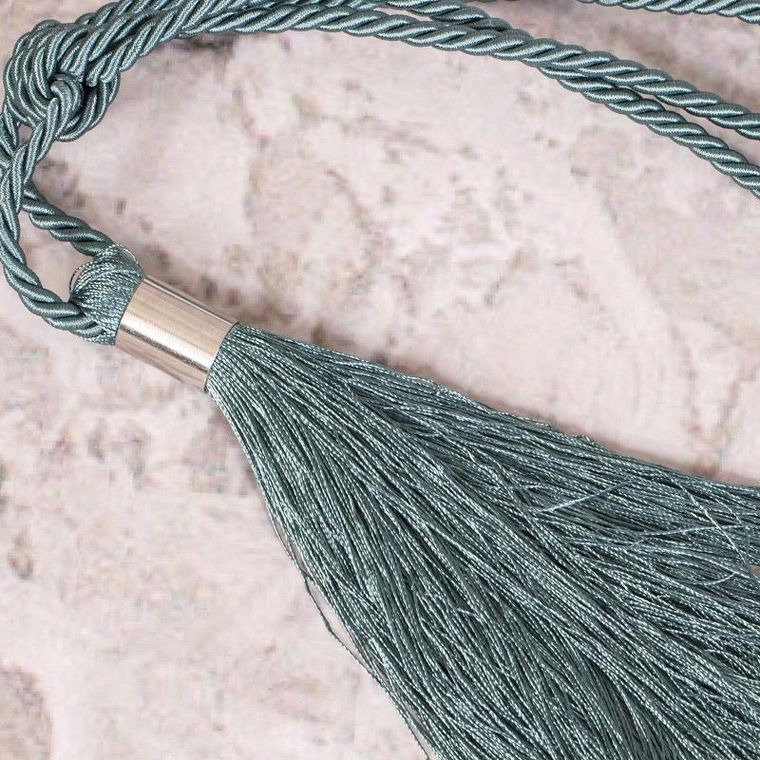 Eurofirany, sznur dekoracyjny, Alena, długość 58 cm, miętowy