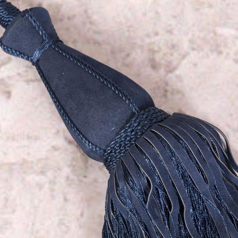 Eurofirany, sznur dekoracyjny, Alisa, długość 80 cm, granatowy