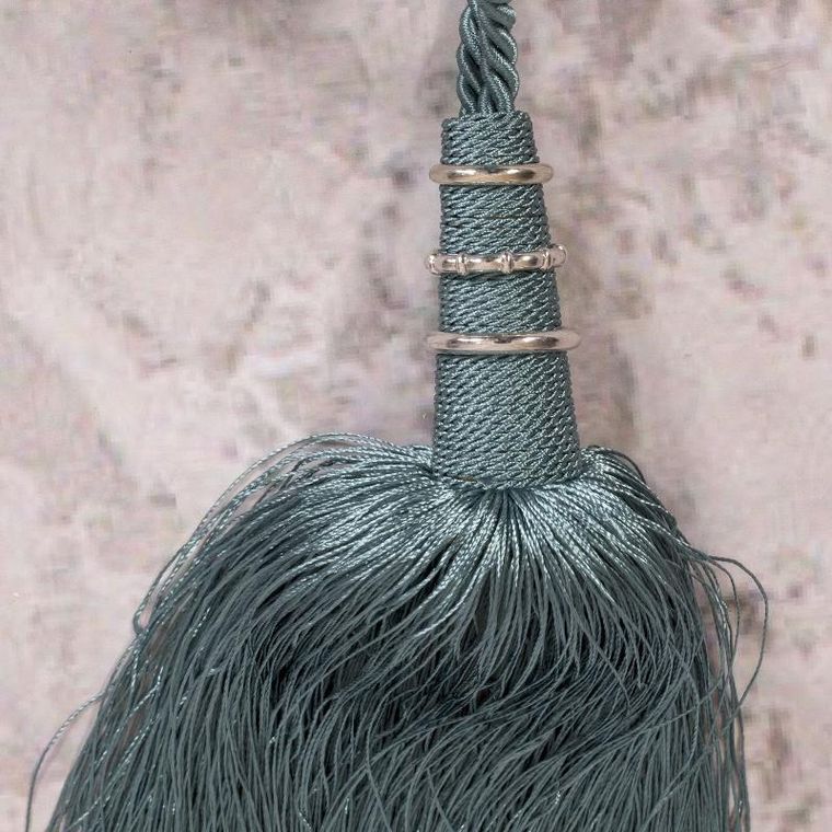 Eurofirany, sznur dekoracyjny, Alora, długość 70 cm, ciemnomiętowy