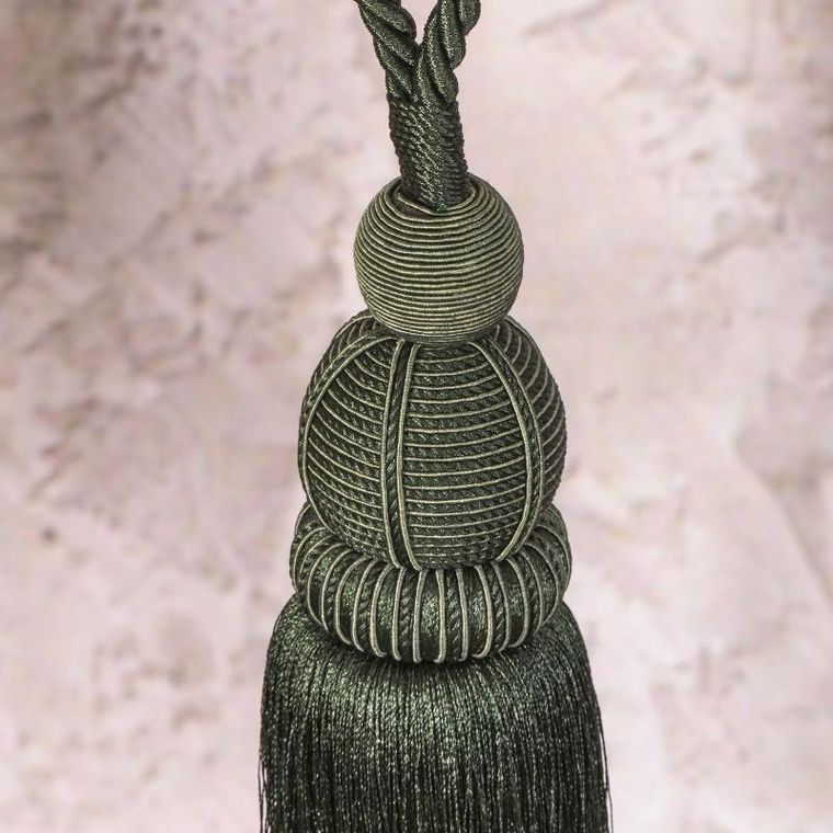 Eurofirany, sznur dekoracyjny, Jowita, długość 70 cm, butelkowy zielony