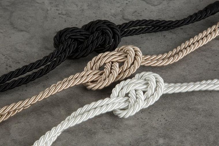 Eurofirany, sznur dekoracyjny Molly, 51 cm, czarny