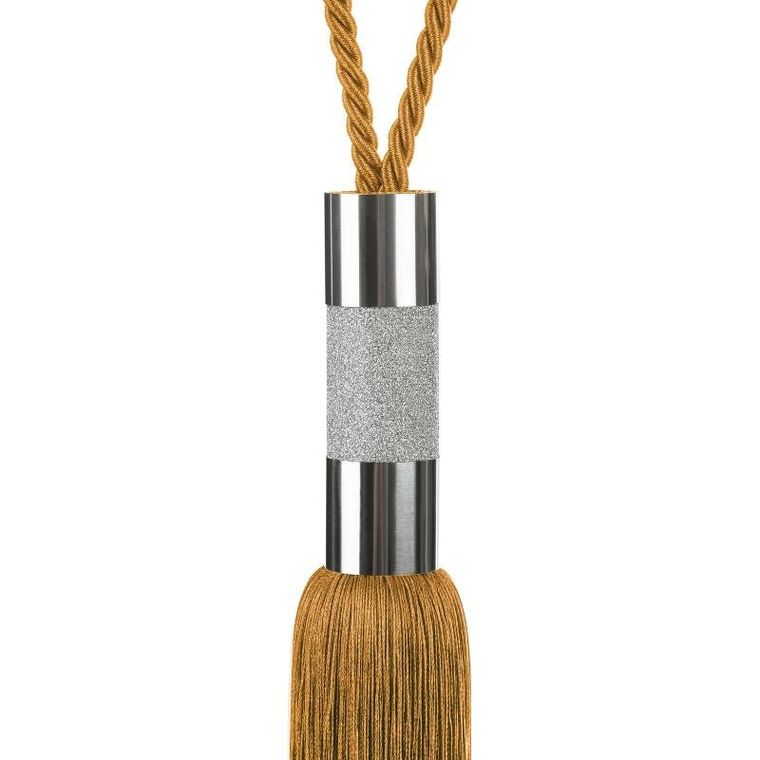 Eurofirany, sznur dekoracyjny, Mona, 76-38 cm, złoty