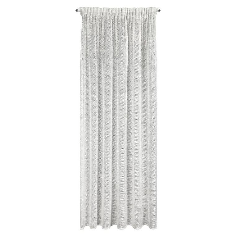 Eurofirany, zasłona gotowa, Aleksa, na taśmie, 140-270 cm, biały