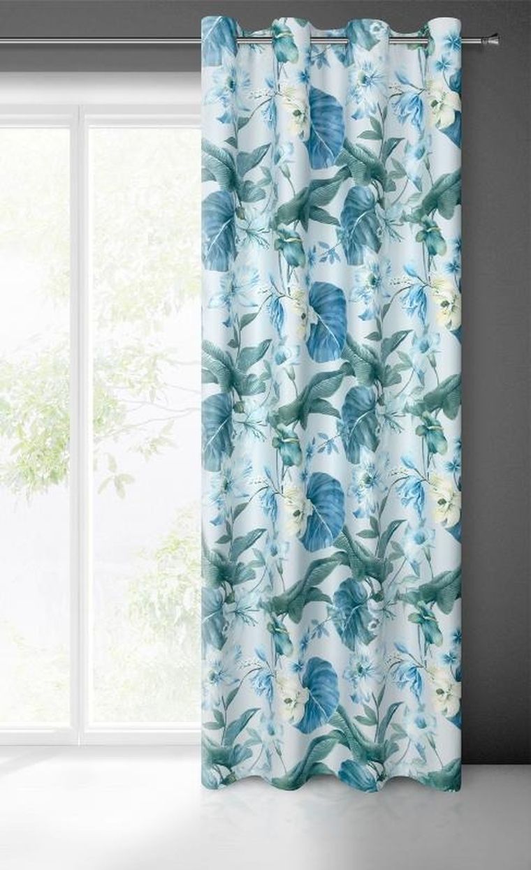 Eurofirany, zasłona gotowa, Alia, 140-250 cm, niebieski