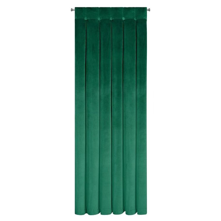Eurofirany, zasłona gotowa, Alita, na szelkach, 140-250 cm, ciemnozielony