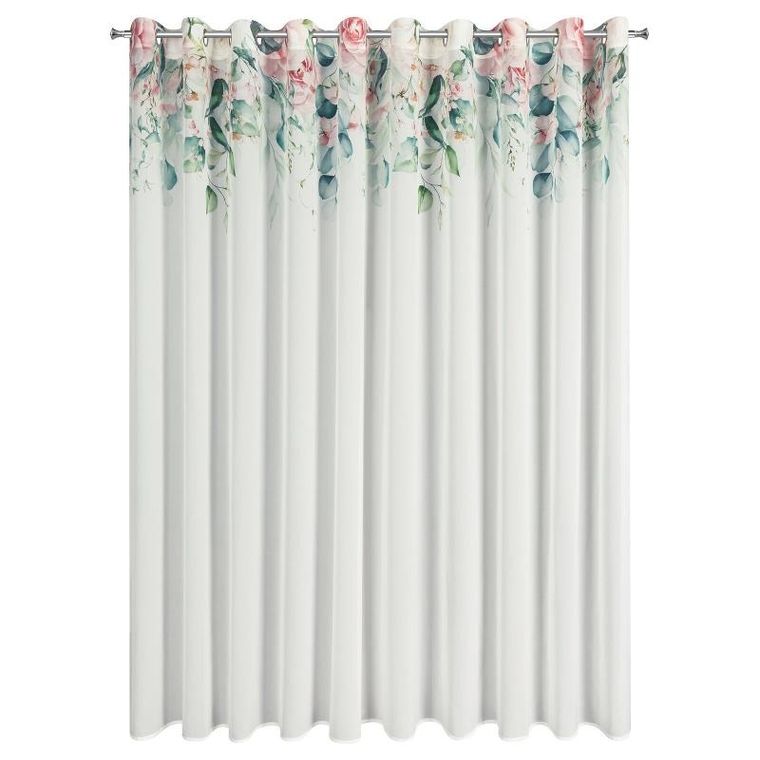 Eurofirany, zasłona gotowa, Alora, 350-250 cm, biały