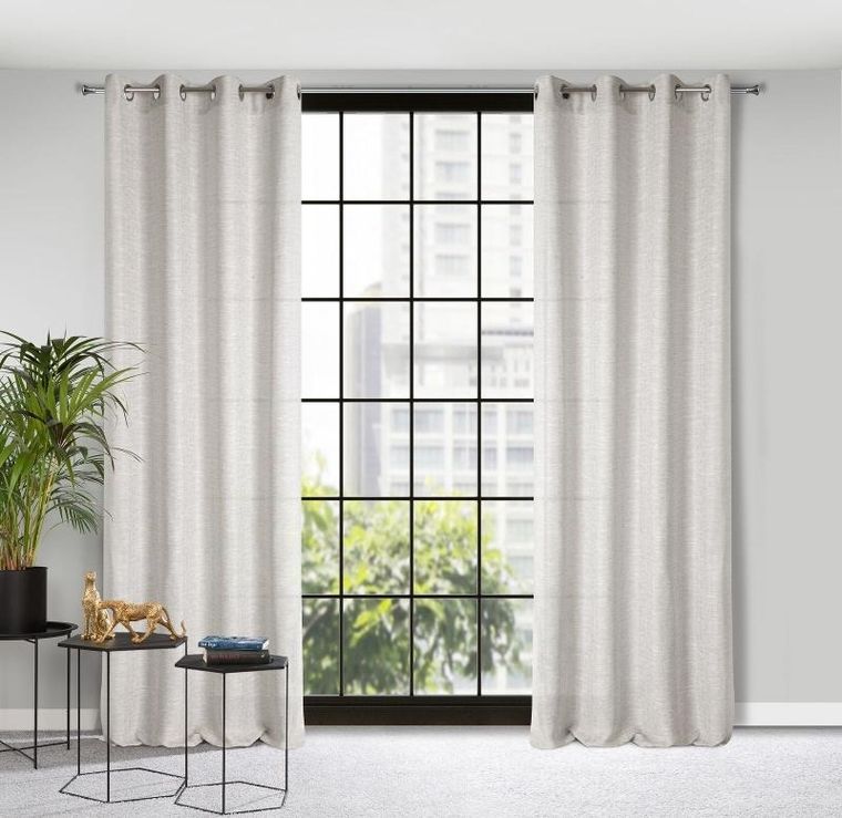 Eurofirany, zasłona gotowa, Anita, 140-250 cm, naturalny