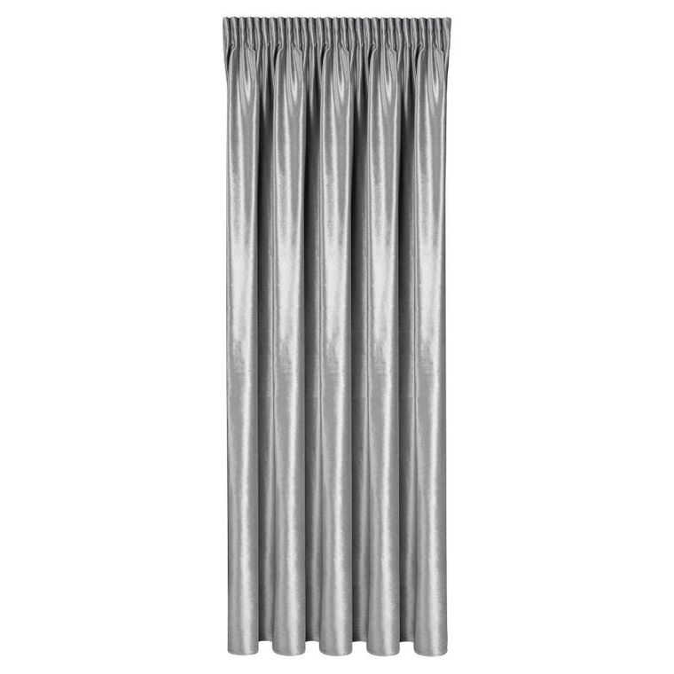 Eurofirany, zasłona gotowa. Cameron, na taśmie, 140-270 cm, srebrny