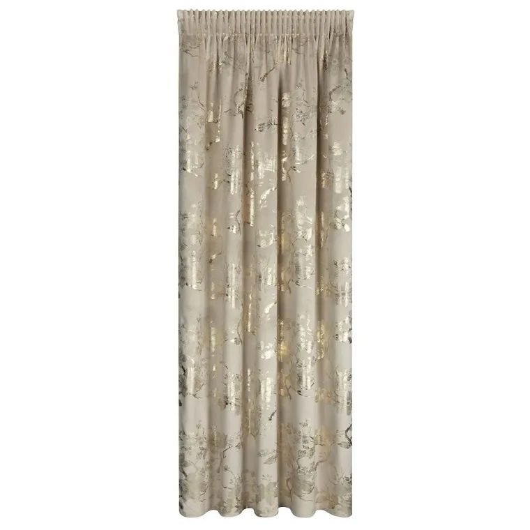 Eurofirany, zasłona gotowa, Celia, na taśmie, 140-270 cm, beżowy