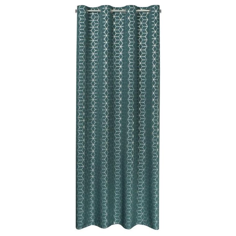 Eurofirany, zasłona gotowa, Cube, 140-250 cm, ciemnoturkusowy