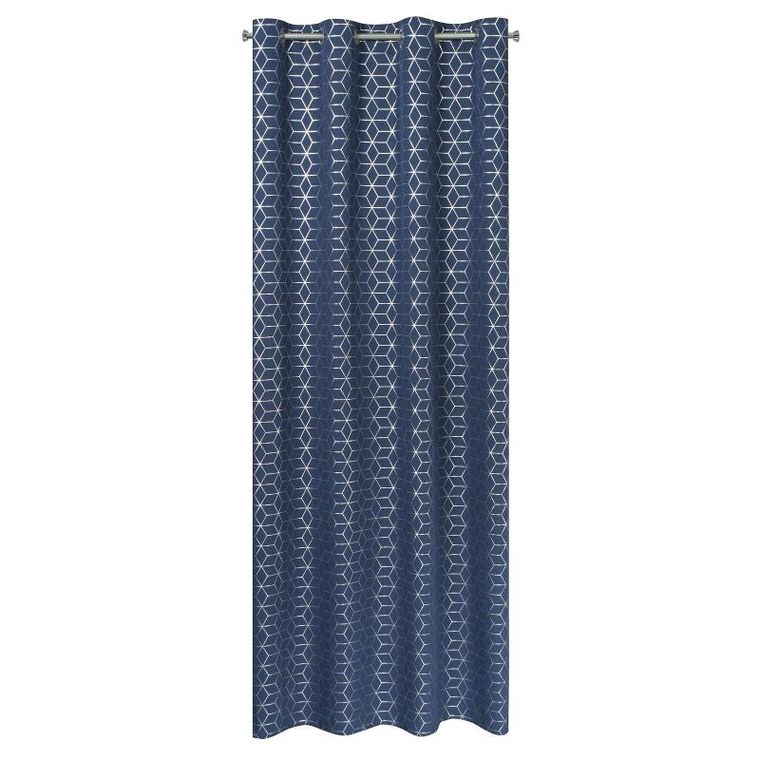 Eurofirany, zasłona gotowa, Cube, 140-250 cm, granatowy