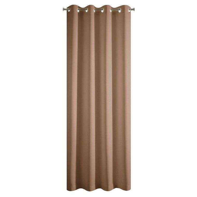 Eurofirany, zasłona gotowa D91 Adore, 140-250 cm, jasnobrązowy