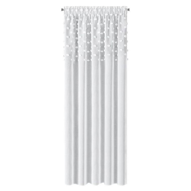 Eurofirany, zasłona gotowa D91 Stella na taśmie, 140-270 cm, biały