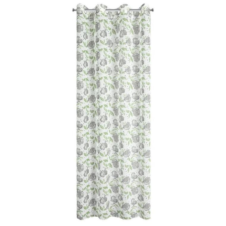 Eurofirany, zasłona gotowa, Dari, 140-250 cm, stalowy