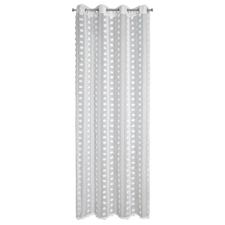 Eurofirany, zasłona gotowa, Elenor, 140-250 cm, biały