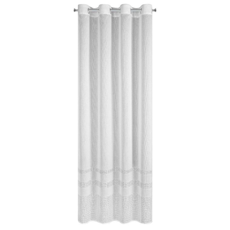 Eurofirany, zasłona gotowa, Elira, 140-250 cm, biały