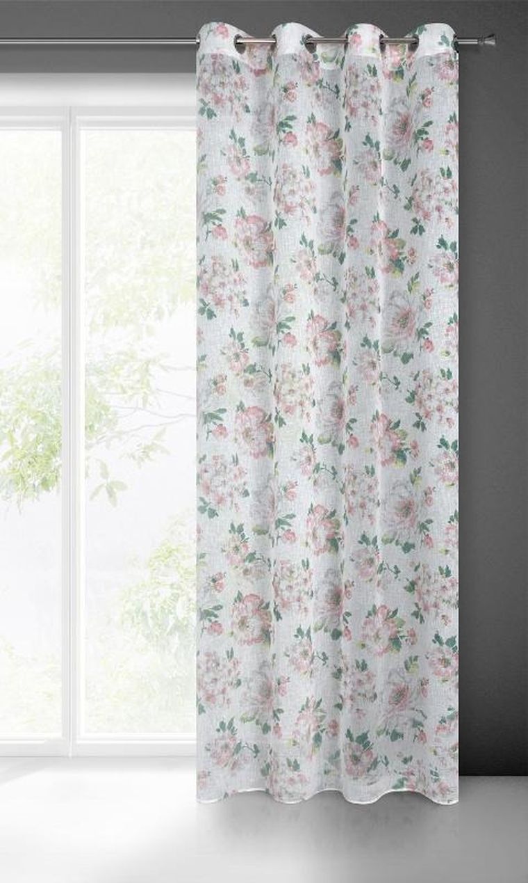 Eurofirany, zasłona gotowa Emi, 140-250 cm, biały