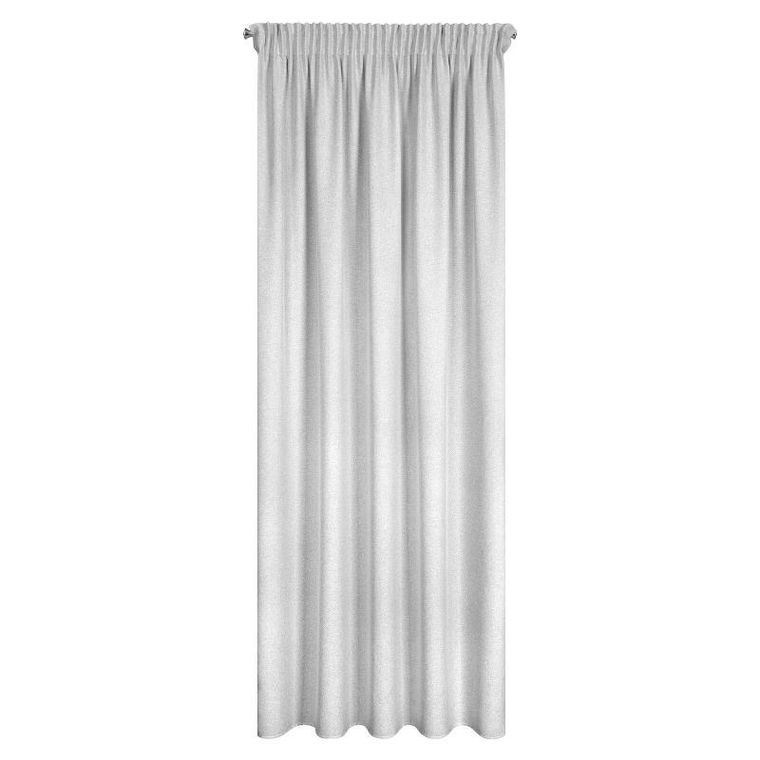 Eurofirany, zasłona gotowa, Eris, na taśmie, 140-270 cm, srebrny