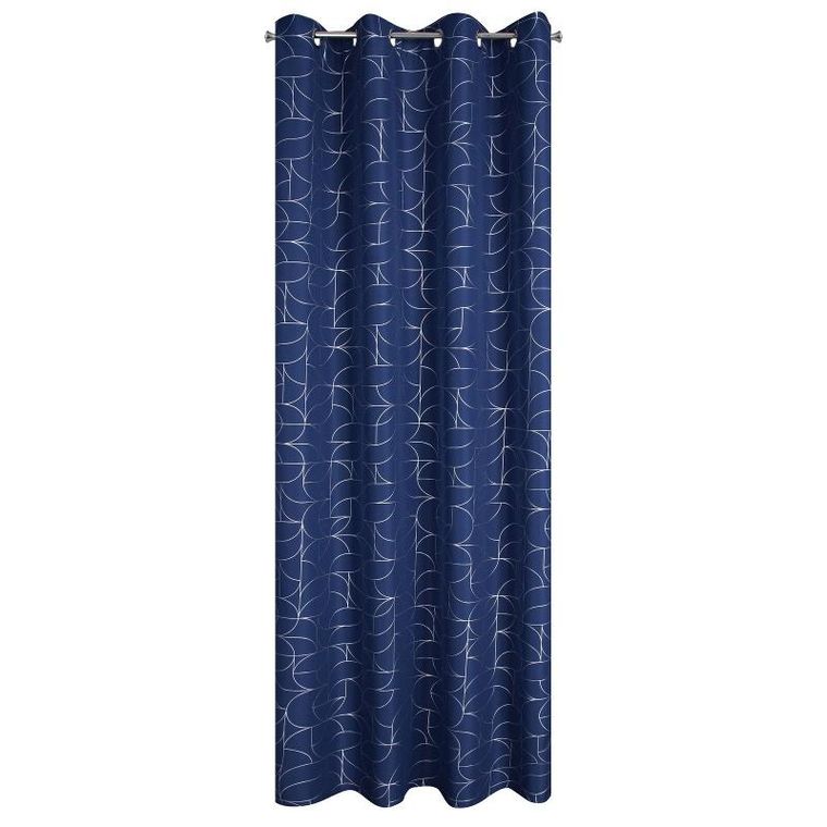 Eurofirany, zasłona gotowa, Evi, 140-250 cm, granatowy
